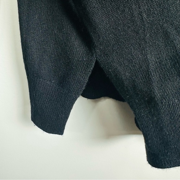Reiss NWT Black Gina Flippy Knit Textured Sweater SIze US 10 - Picture 6 of 9